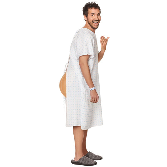 Hospital Gown Plus Size Costume Kit WHITE