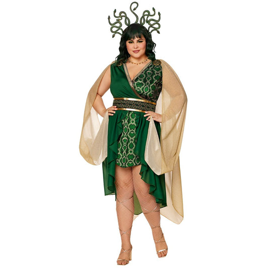 Adult Serpent Queen Plus Size Costume GREEN