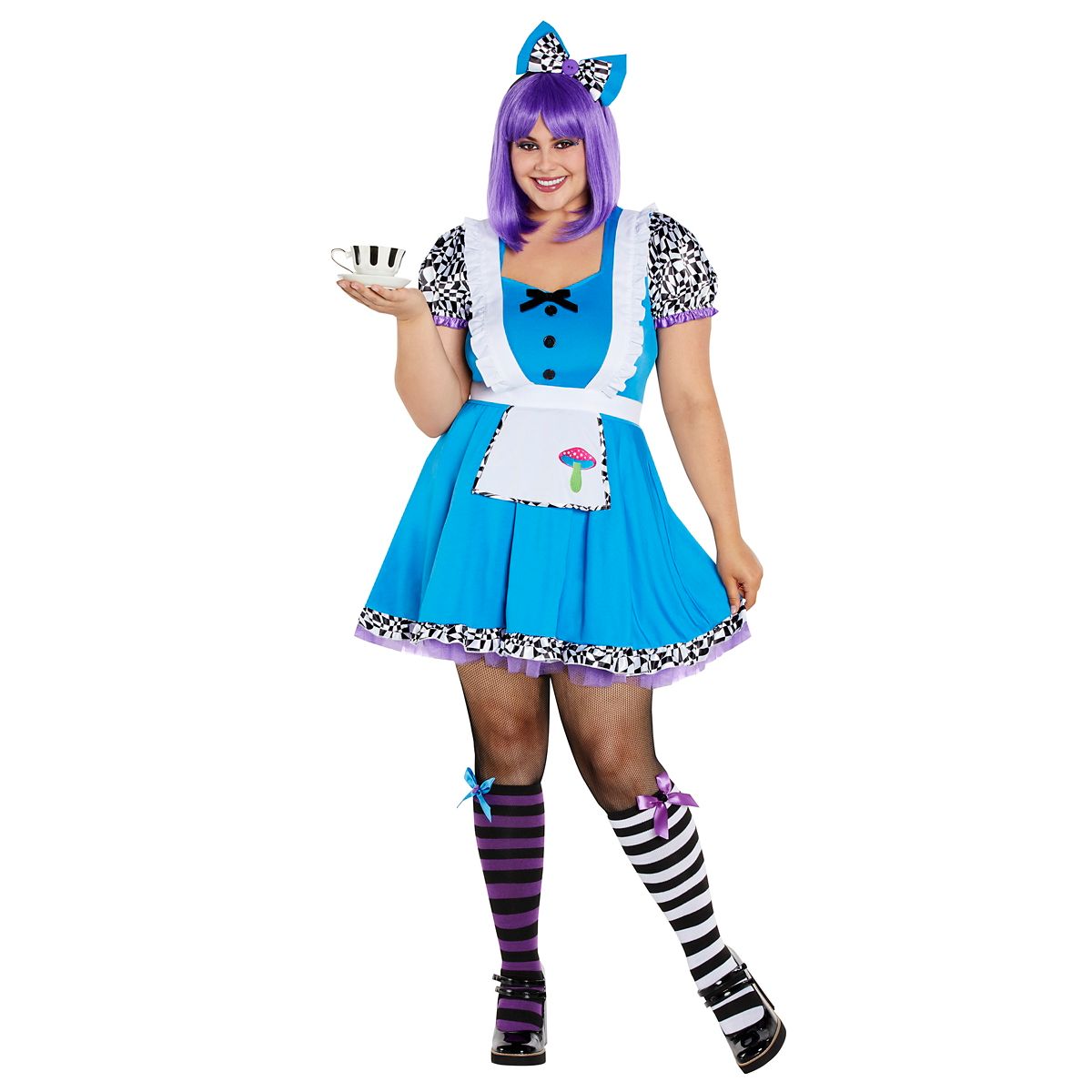 Adult Alice Plus Size Costume BLUE