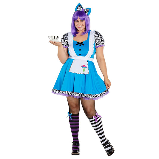 Adult Alice Plus Size Costume BLUE