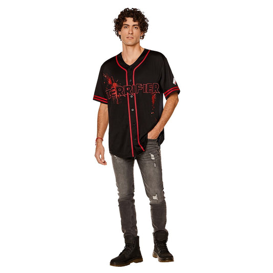 Art the Clown Baseball Jersey - Terrifier BLACK AND RED