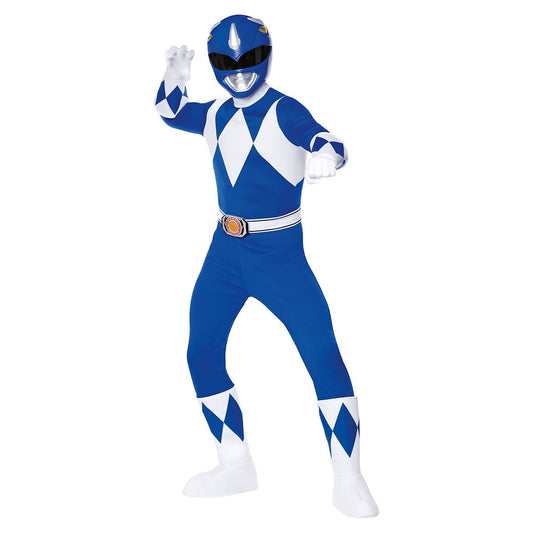 Adult Blue Power Ranger Costume - Mighty Morphin Power Rangers BLUE