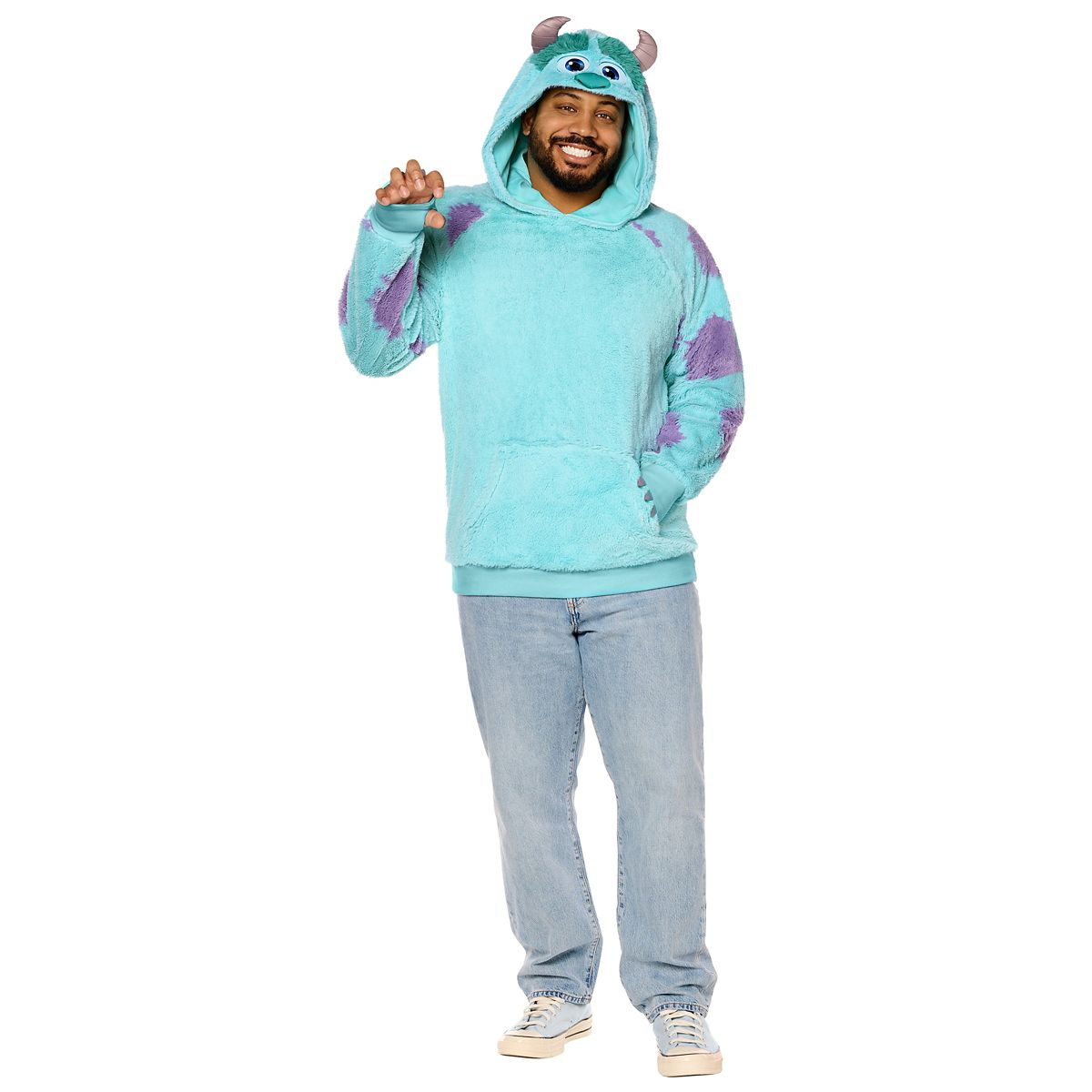 Adult Sulley Costume Top -  Monsters Inc. BLUE