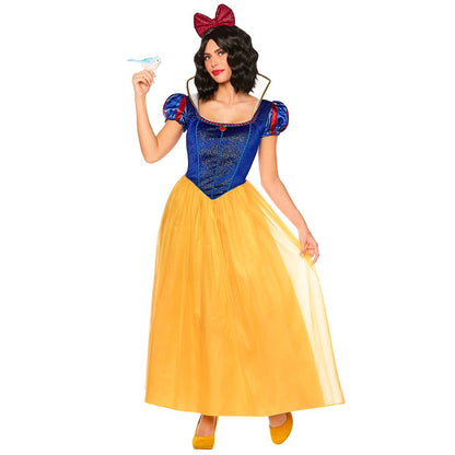 Adult Snow White Costume - Disney Princess BLUE/YELLOW