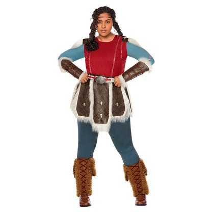 Adult Astrid Costume -  How to Train Your Dragon WHITE