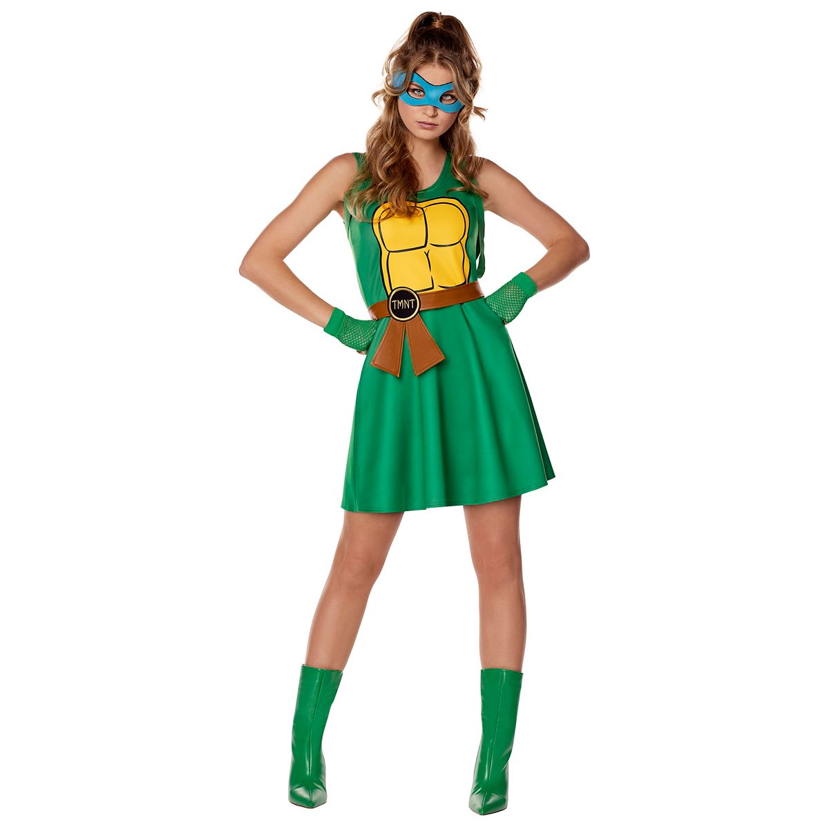 Adult Teenage Mutant Ninja Turtles Dress Costume GREEN