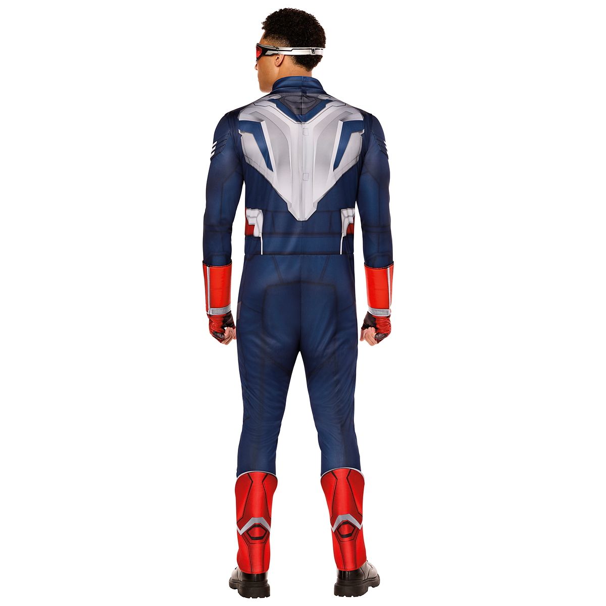 Adult Captain America Muscle Jumpsuit Costume - Captain America: Brave New World RED / BLUE