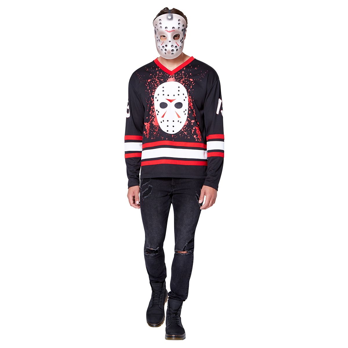 Jason Voorhees Hockey Jersey - Friday the 13th BLACK