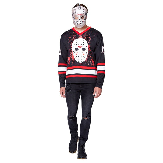 Jason Voorhees Hockey Jersey - Friday the 13th BLACK
