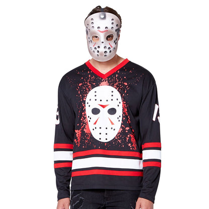 Jason Voorhees Hockey Jersey - Friday the 13th BLACK