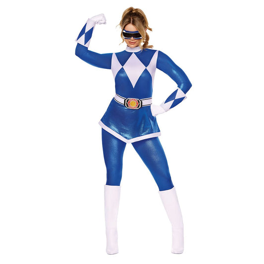 Adult Blue Power Ranger Costume - Mighty Morphin Power Rangers BLUE
