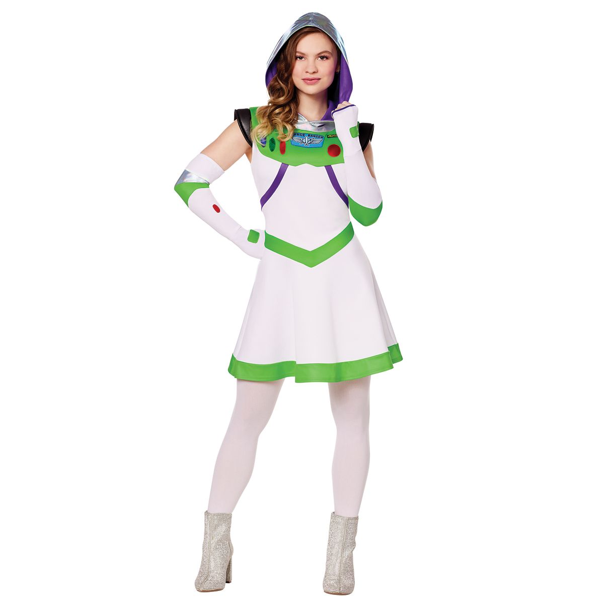 Adult Buzz Lightyear Dress Costume - Toy Story WHITE