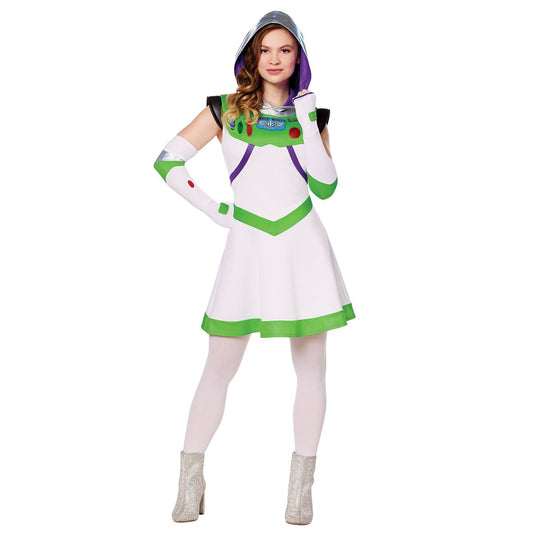Adult Buzz Lightyear Dress Costume - Toy Story WHITE