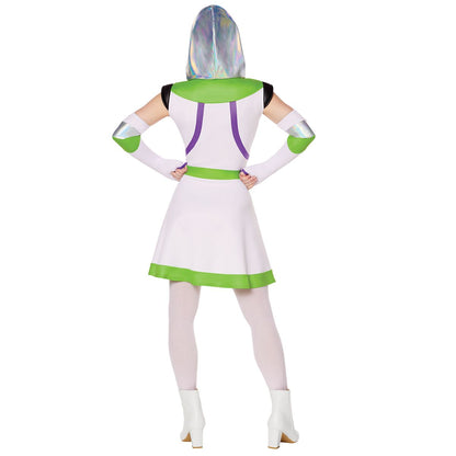 Adult Buzz Lightyear Dress Costume - Toy Story WHITE