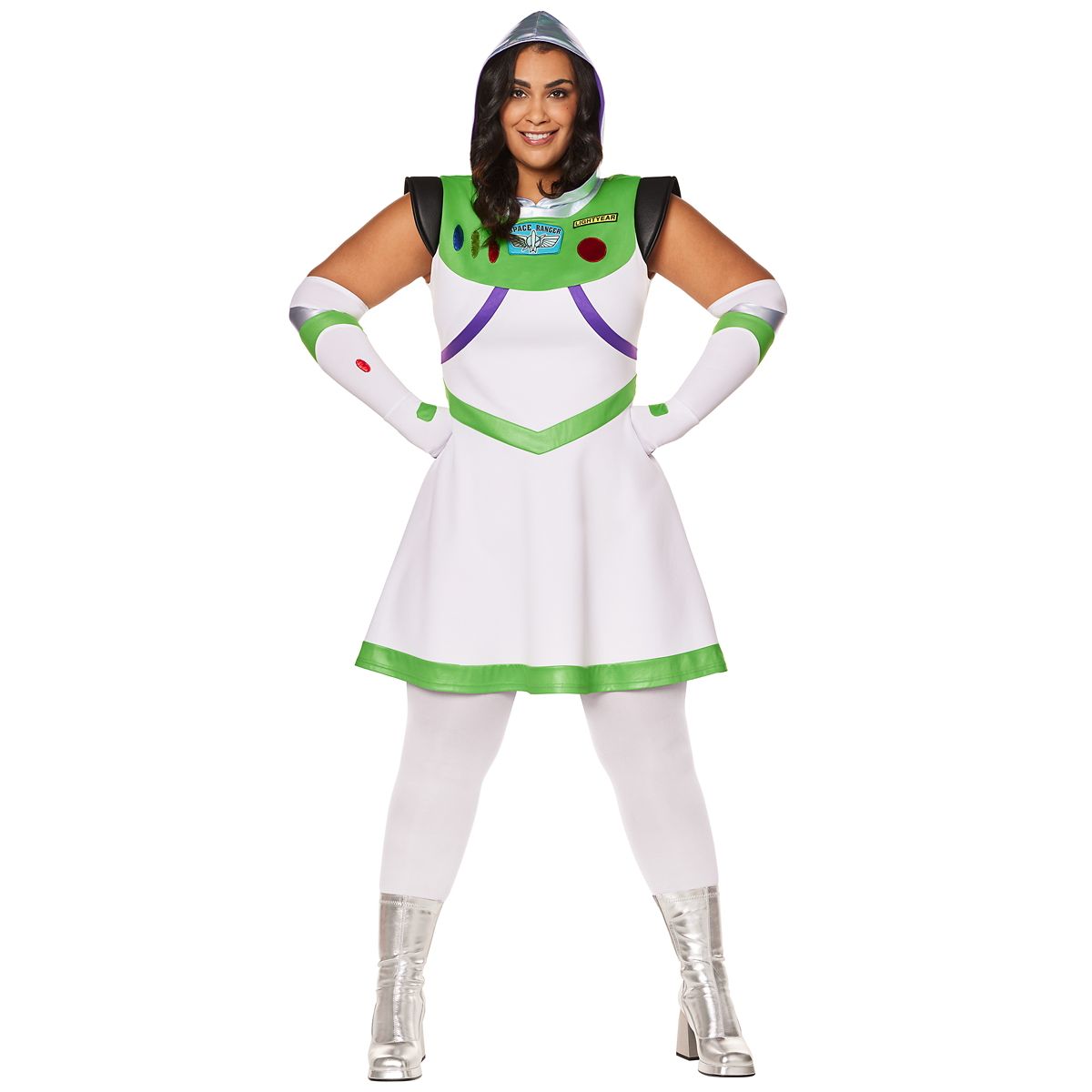 Adult Buzz Lightyear Dress Costume - Toy Story WHITE