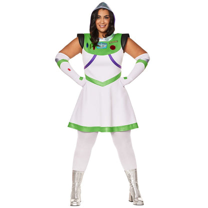 Adult Buzz Lightyear Dress Costume - Toy Story WHITE