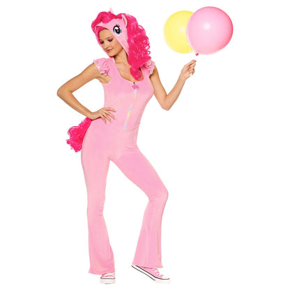 Adult Pinkie Pie Jumpsuit Costume -  My Little Pony Friendship Is Magic PINK