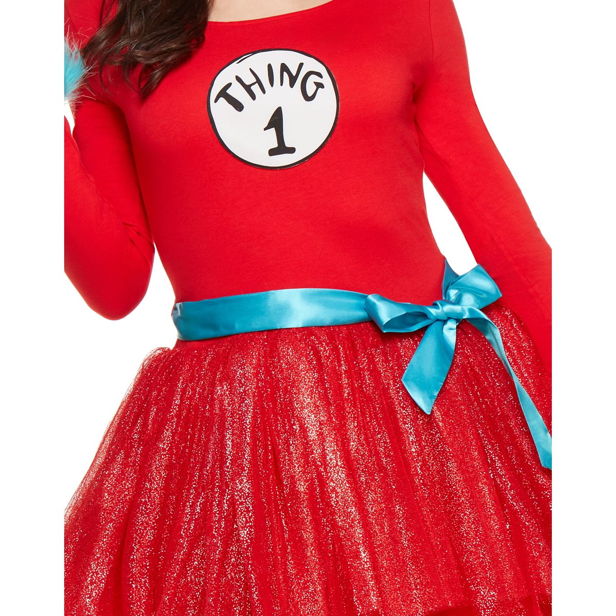 Adult Thing Tutu Dress Costume - Dr. Seuss RED
