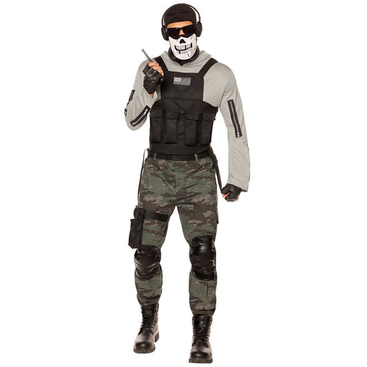 Adult Skull Commando Costume CAMOUFLAGE