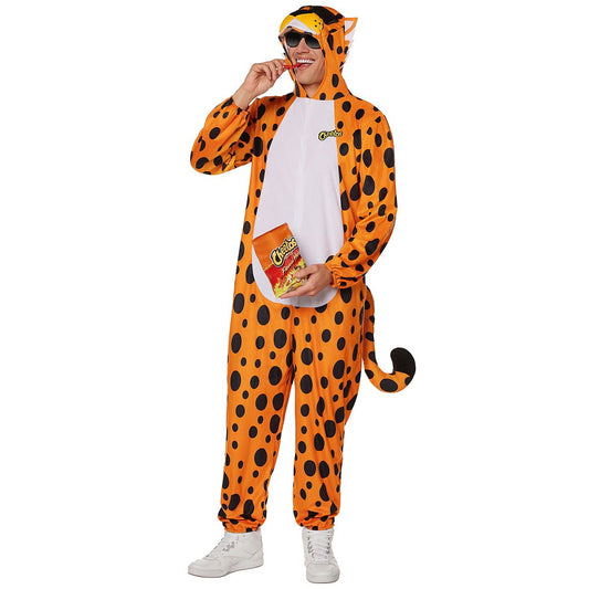 Adult Chester Cheetah Jumpsuit - Cheetos ORANGE