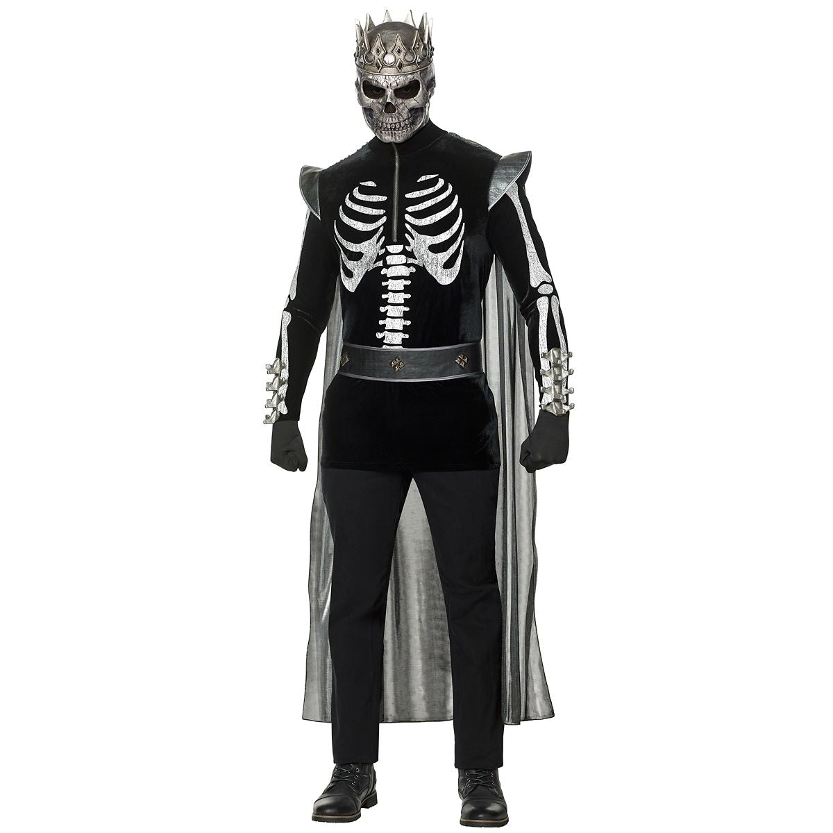 Adult Skeleton King Costume BLACK