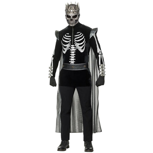 Adult Skeleton King Costume BLACK