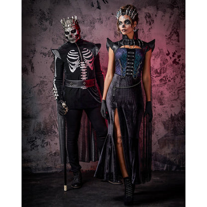 Adult Skeleton King Costume BLACK