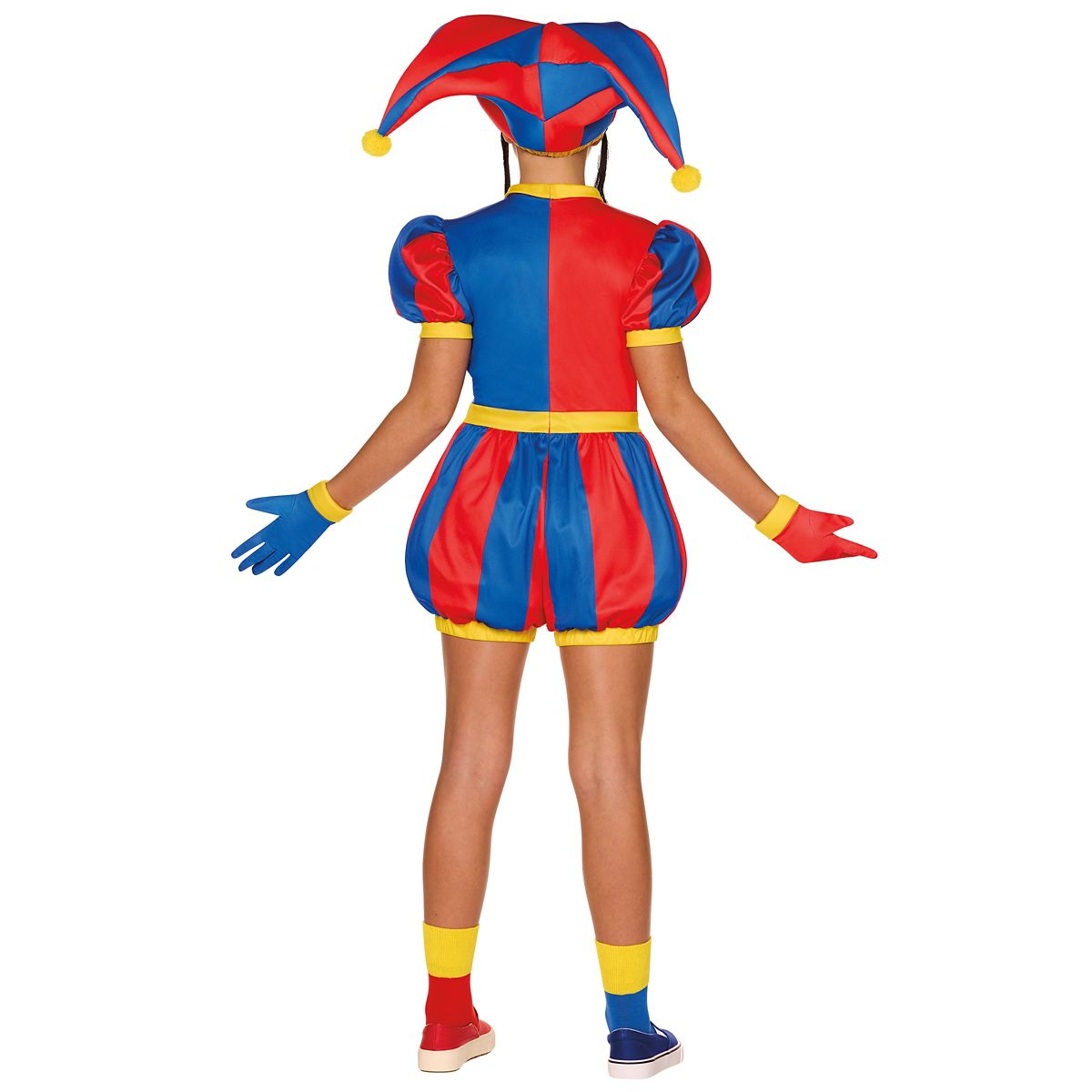 Kids Pomni Costume - The Amazing Digital Circus RED / BLUE