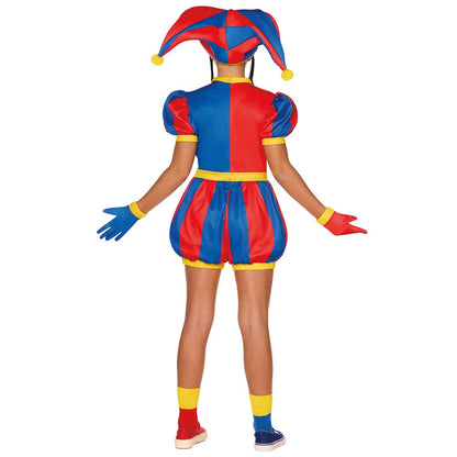 Kids Pomni Costume - The Amazing Digital Circus RED / BLUE