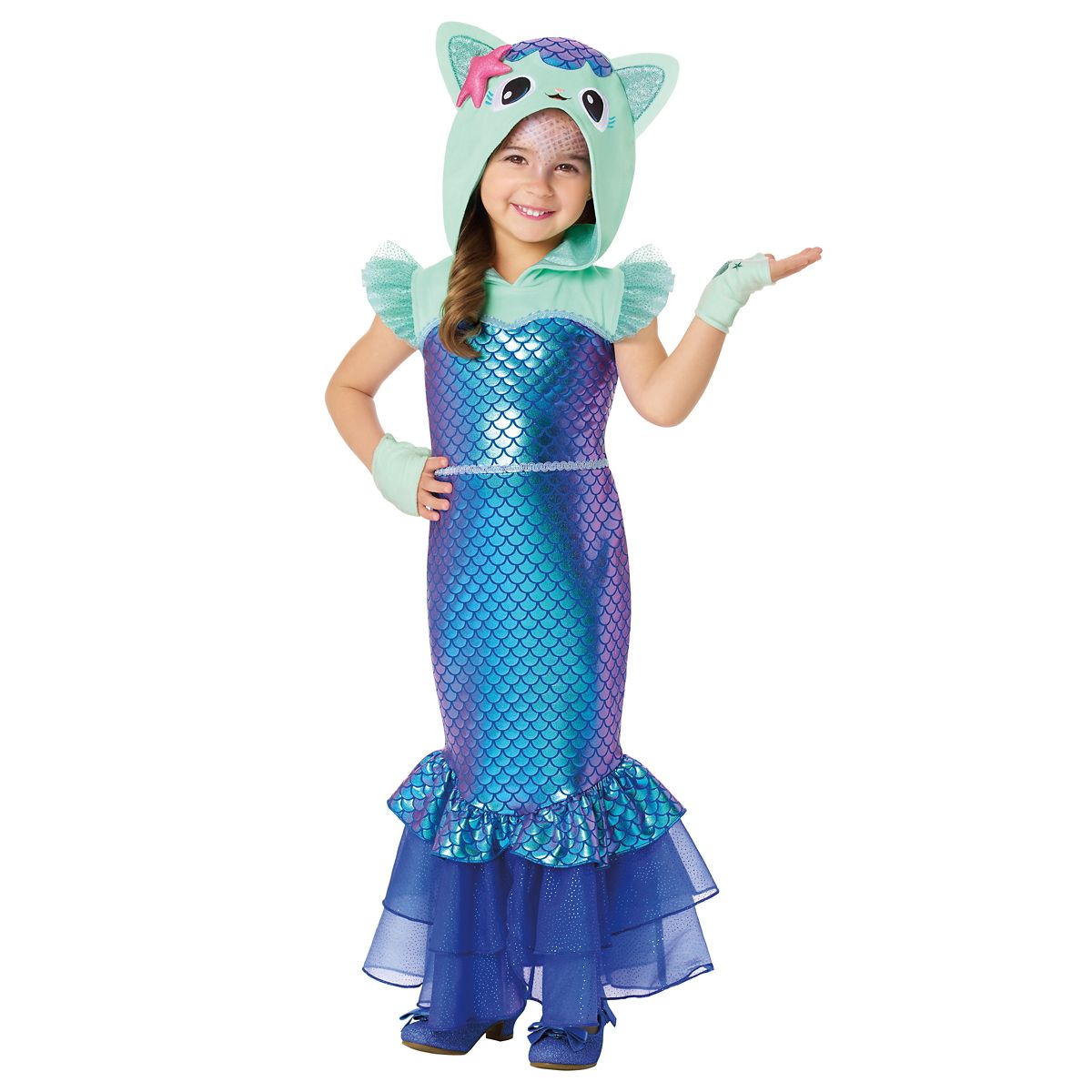 Kids Mercat Costume -  Gabby's Dollhouse BLUE