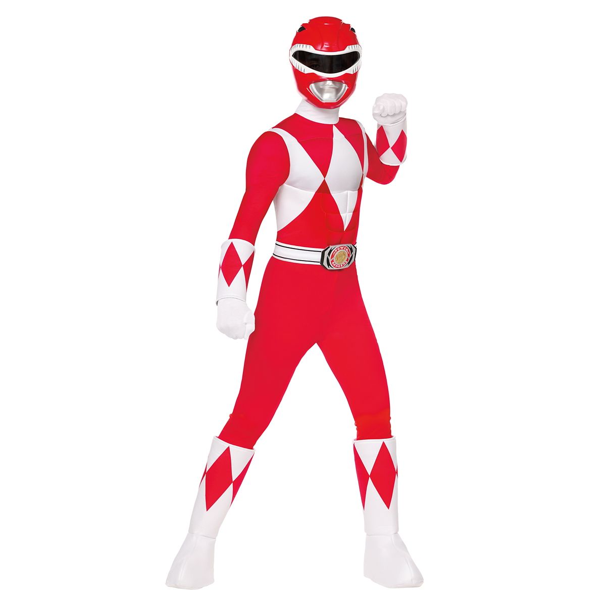 Kids Red Power Ranger Costume - Mighty Morphin Power Rangers RED
