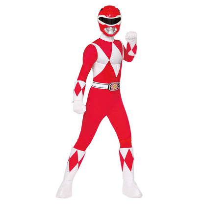 Kids Red Power Ranger Costume - Mighty Morphin Power Rangers RED