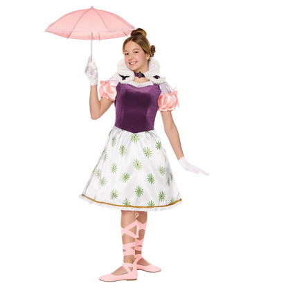 Kids Sally Slater Costume - Disney The Haunted Mansion WHITE