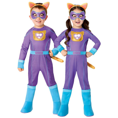 Toddler Sparks Light-Up Jumpsuit Costume - SuperKitties PURPLE