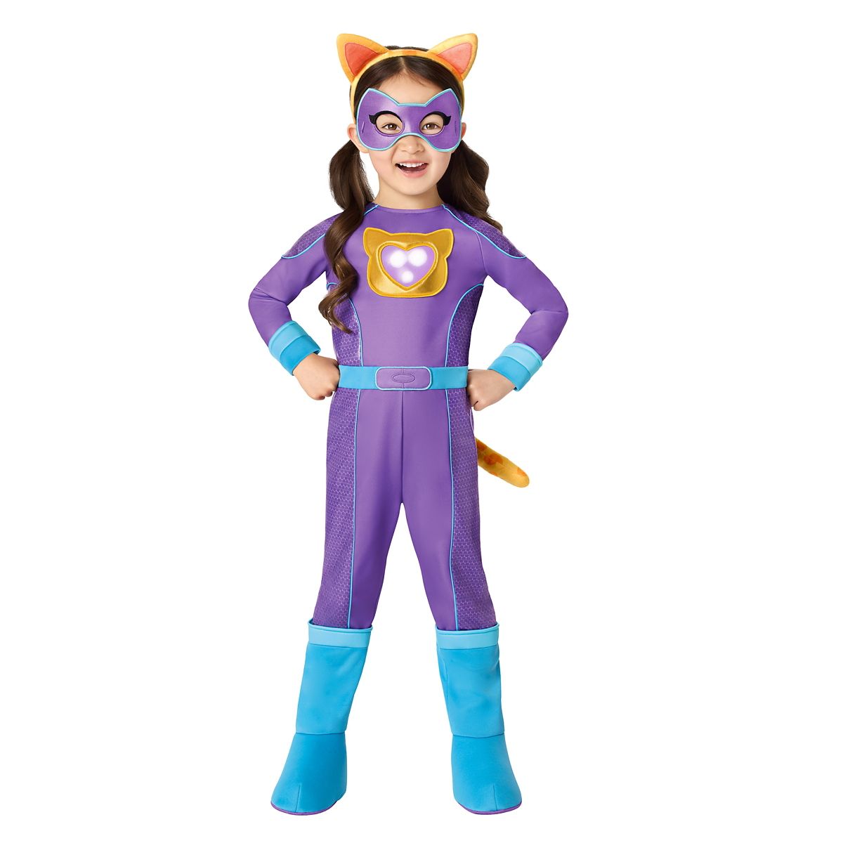Toddler Sparks Light-Up Jumpsuit Costume - SuperKitties PURPLE