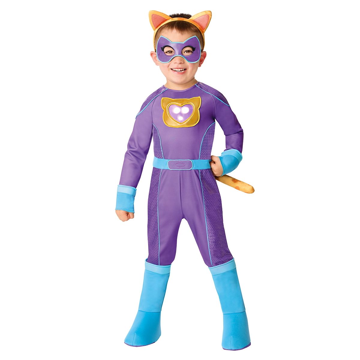 Toddler Sparks Light-Up Jumpsuit Costume - SuperKitties PURPLE