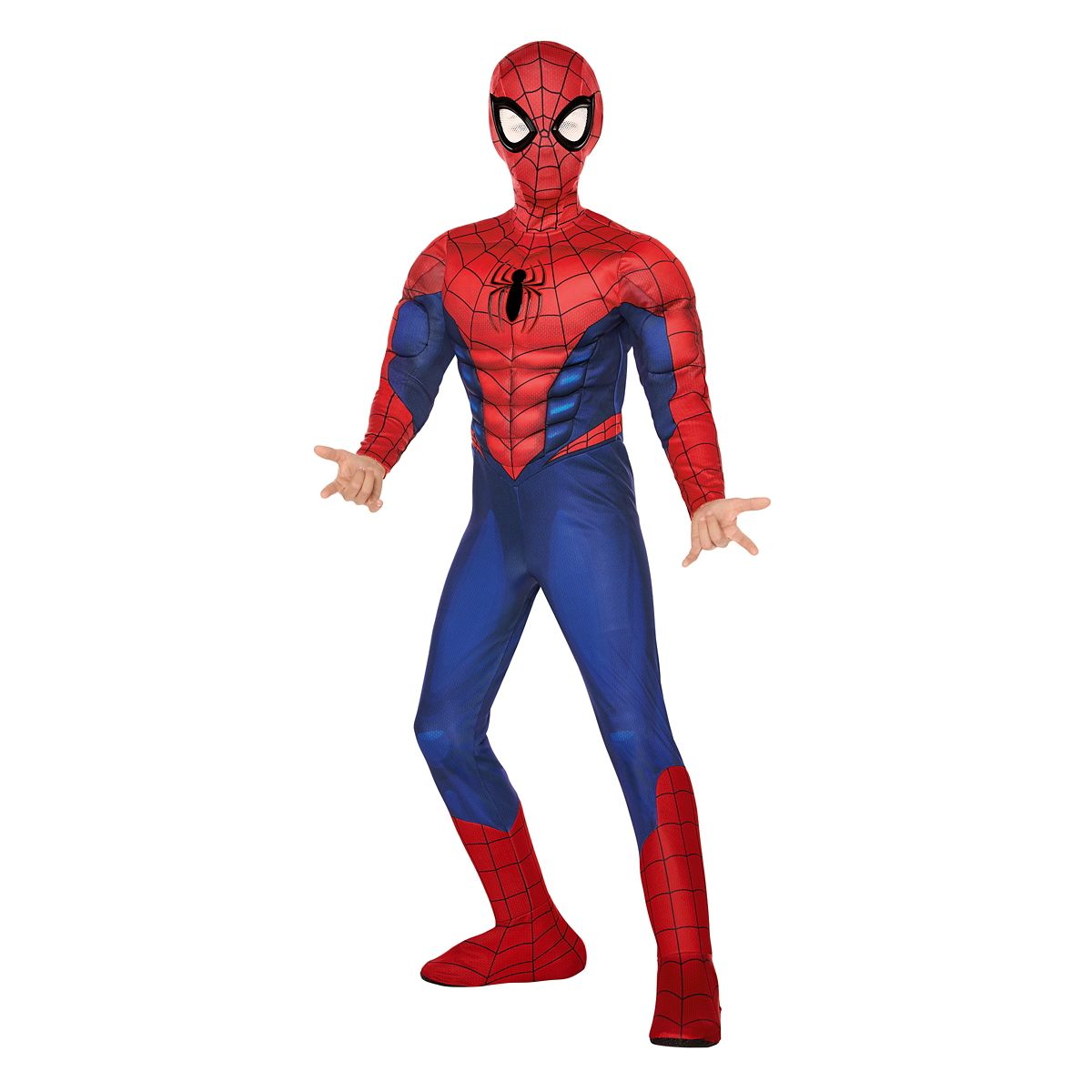 Kids Classic Spider-Man Muscle Jumpsuit Costume RED / BLUE