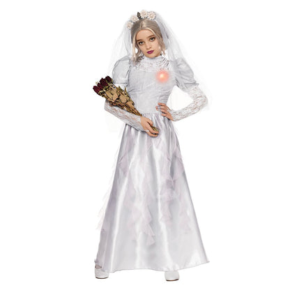 Kids Light-Up  Constance Hatchaway Costume - Disney The Haunted Mansion GRAY