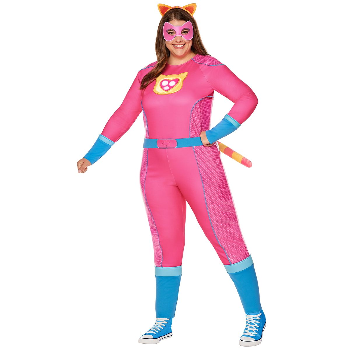 Adult Ginny Light-Up Jumpsuit Costume - SuperKitties PINK