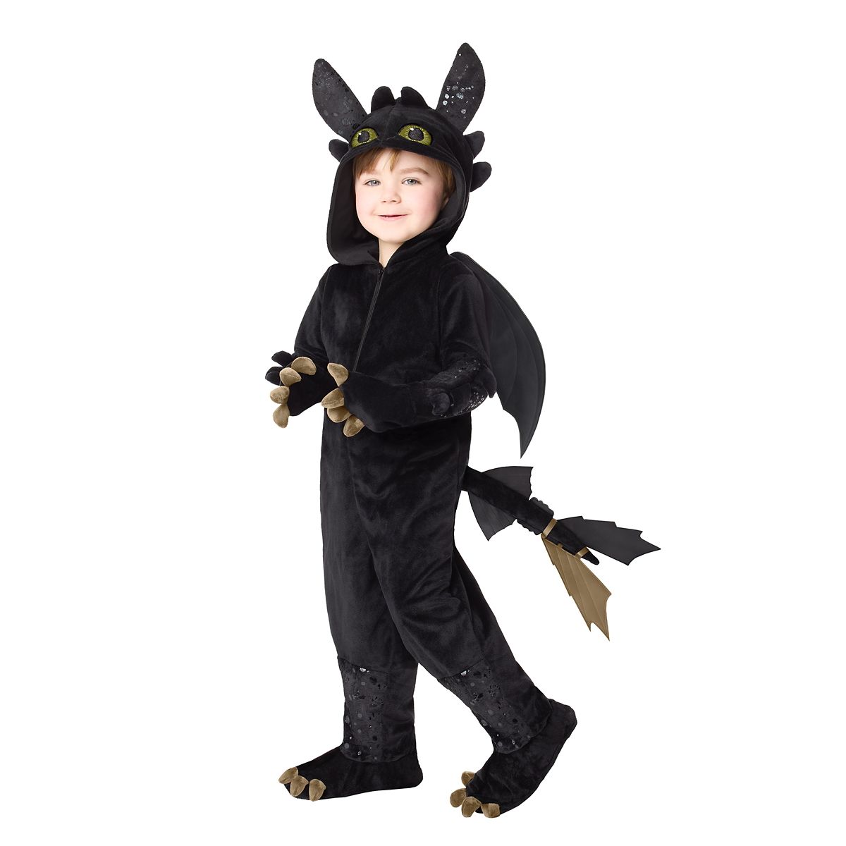 Toddler Toothless Jumpsuit Costume - How to Train Your Dragon BLACK