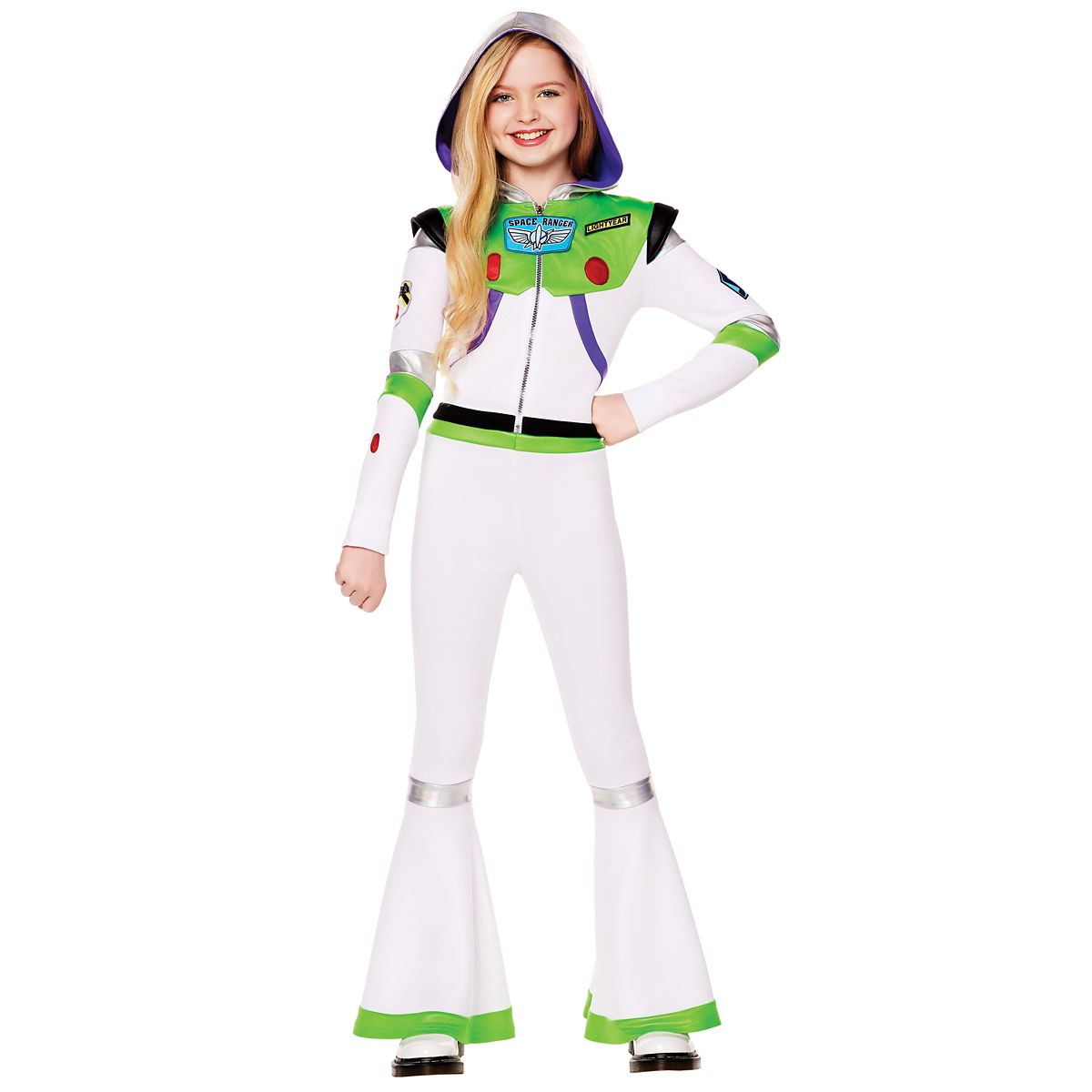 Kids Buzz Lightyear Jumpsuit Costume - Toy Story GREEN/WHITE