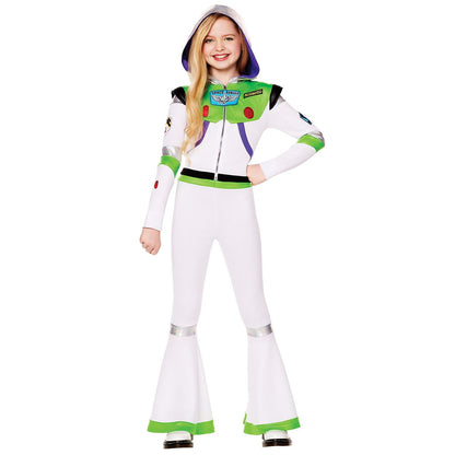 Kids Buzz Lightyear Jumpsuit Costume - Toy Story GREEN/WHITE
