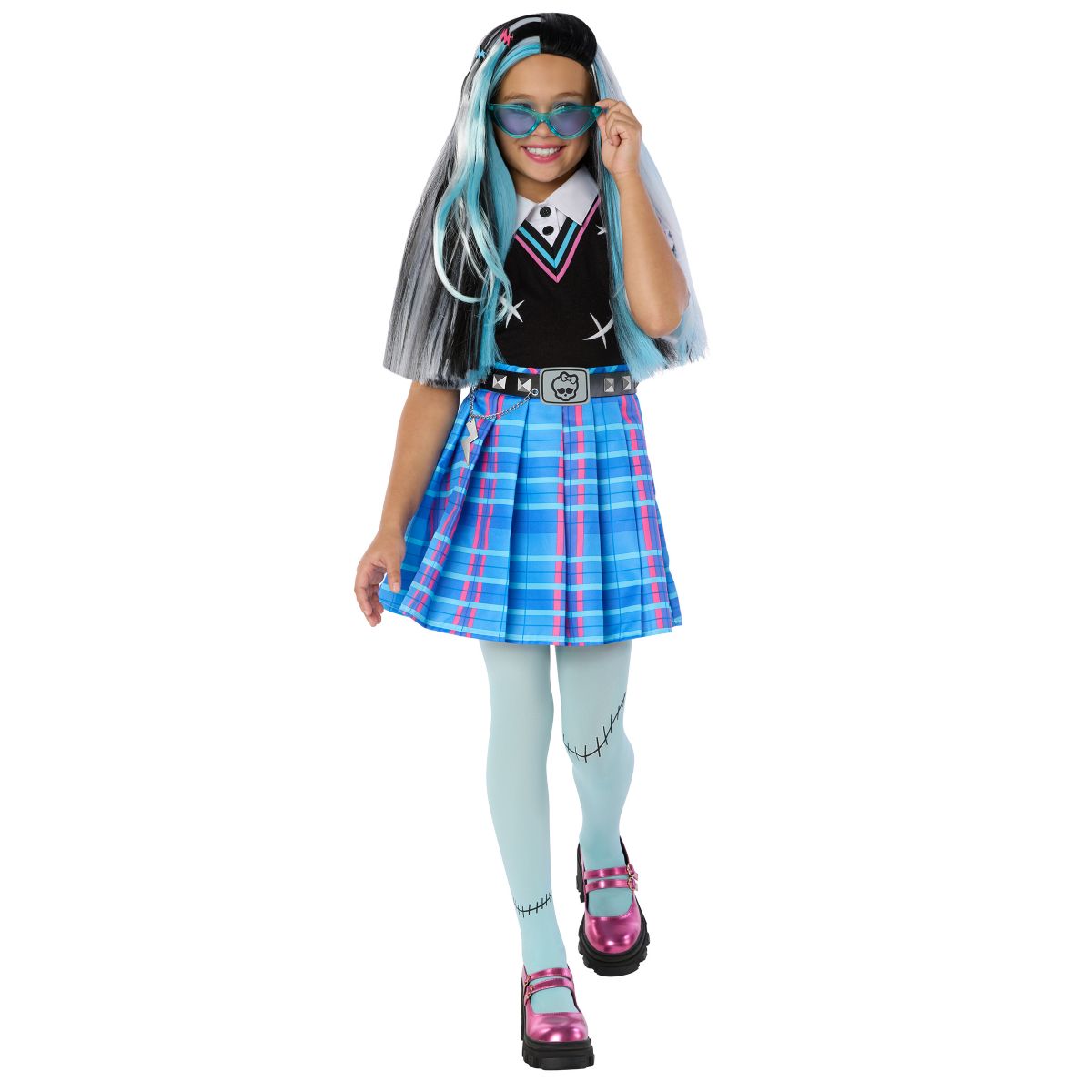 Kids Frankie Stein Costume - Monster High BLACK / MULTI
