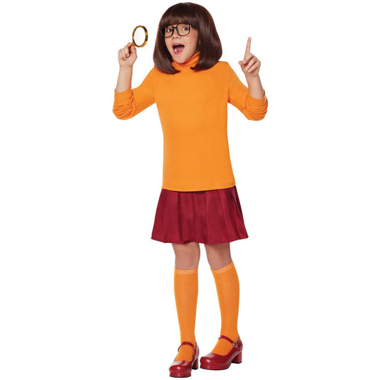 Kids Velma Costume - Scooby-Doo RED/YELLOW