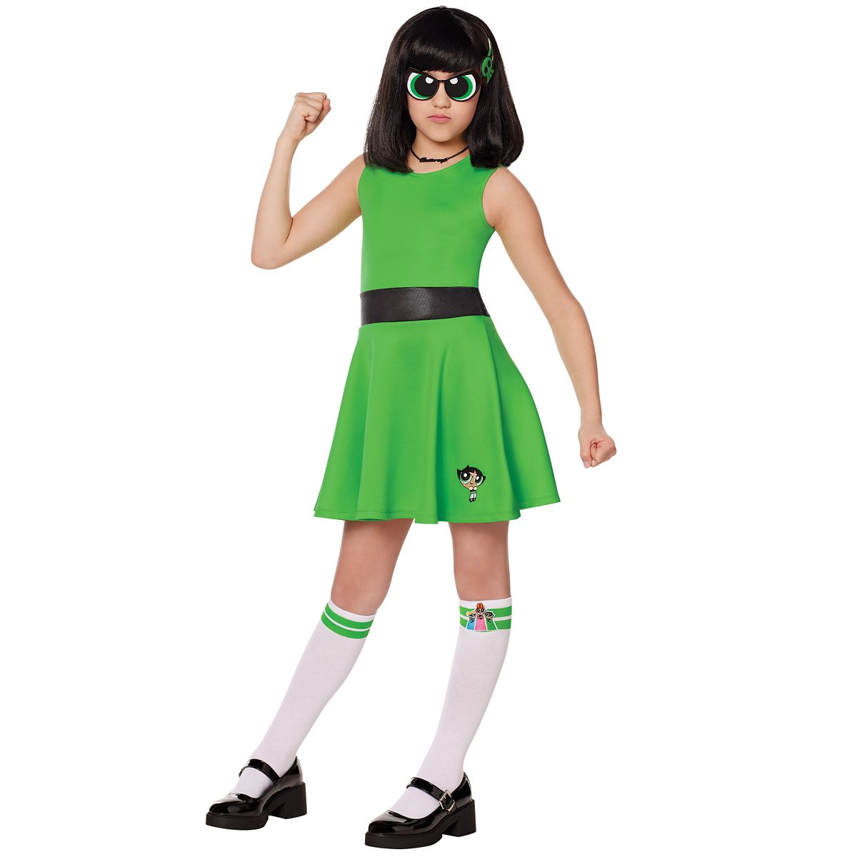 Kids Buttercup Dress Costume - The Powerpuff Girls GREEN