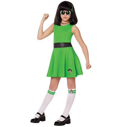 Kids Buttercup Dress Costume - The Powerpuff Girls GREEN