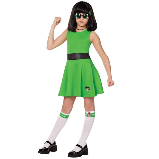 Kids Buttercup Dress Costume - The Powerpuff Girls GREEN