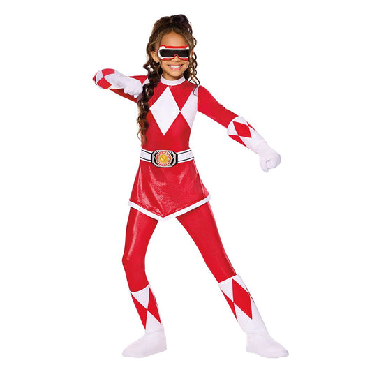 Kids Red Power Ranger Costume - Mighty Morphing Power Rangers RED