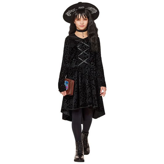 Kids Lydia Deetz Gothic Costume - Beetlejuice BLACK