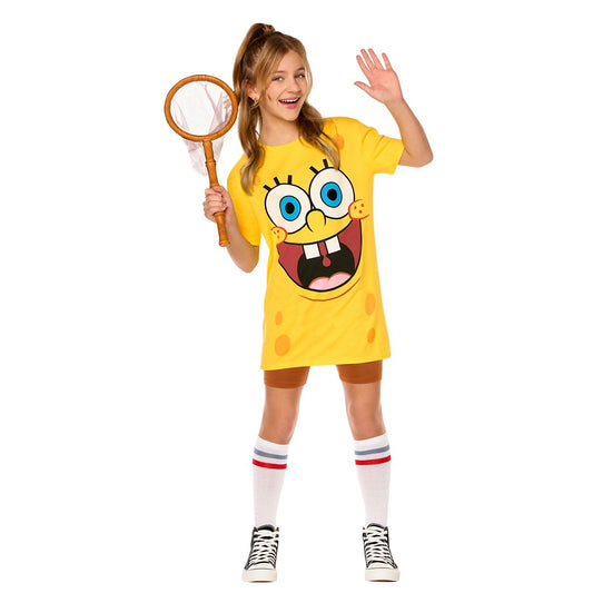 Kids SpongeBob SquarePants Oversize Shirt Costume Kit YELLOW